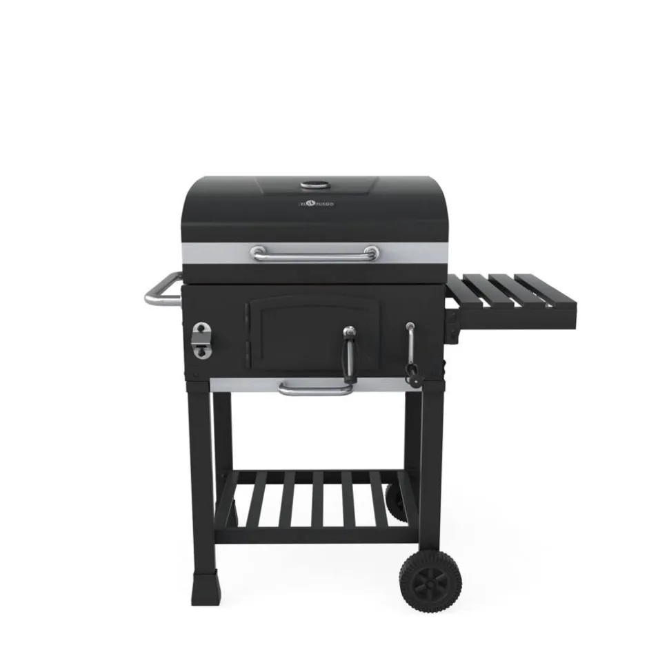 Holzkohlegrill 'Calgary' schwarz 102 x 104 x 67 cm