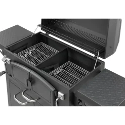 Holzkohlegrill 'Grand Ontario' schwarz 154 x 131 x 68,5 cm