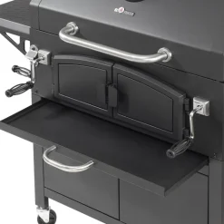 Holzkohlegrill 'Grand Ontario' schwarz 154 x 131 x 68,5 cm