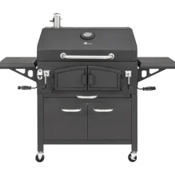 Holzkohlegrill 'Grand Ontario' schwarz 154 x 131 x 68,5 cm