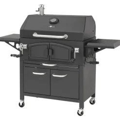 Holzkohlegrill 'Grand Ontario' schwarz 154 x 131 x 68,5 cm