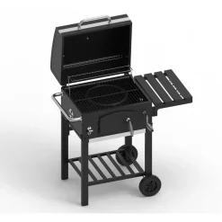 Holzkohlegrill 'Ontario II' schwarz 100 x 105 x 47 cm