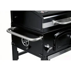 Holzkohlegrill 'Ontario II' schwarz 100 x 105 x 47 cm