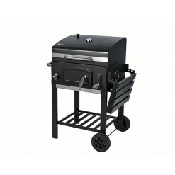 Holzkohlegrill 'Ontario II' schwarz 100 x 105 x 47 cm