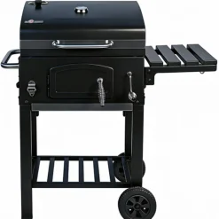 Holzkohlegrill 'Ontario II' schwarz 100 x 105 x 47 cm