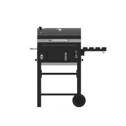 Holzkohlegrill 'Ontario II' schwarz 100 x 105 x 47 cm