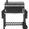Holzkohlegrill 'Ontario XXL' schwarz 141,5 x 114 x 61,3 cm