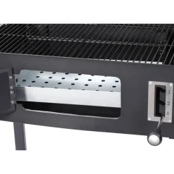 Holzkohlegrill 'Ottawa S' schwarz 119,5 x 103 x 46 cm