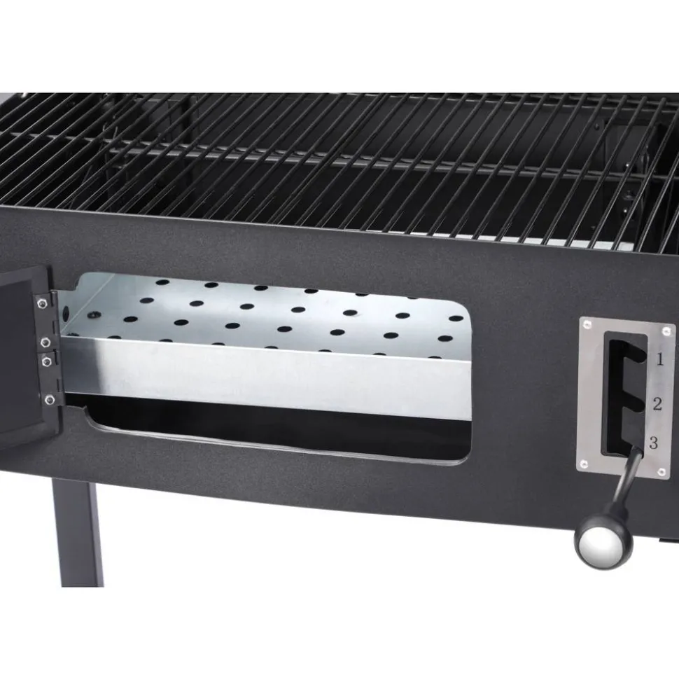 Holzkohlegrill 'Ottawa S' schwarz 119,5 x 103 x 46 cm