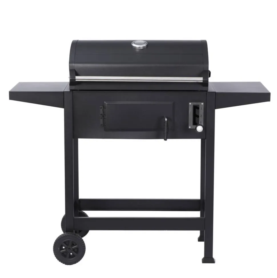 Holzkohlegrill 'Ottawa S' schwarz 119,5 x 103 x 46 cm