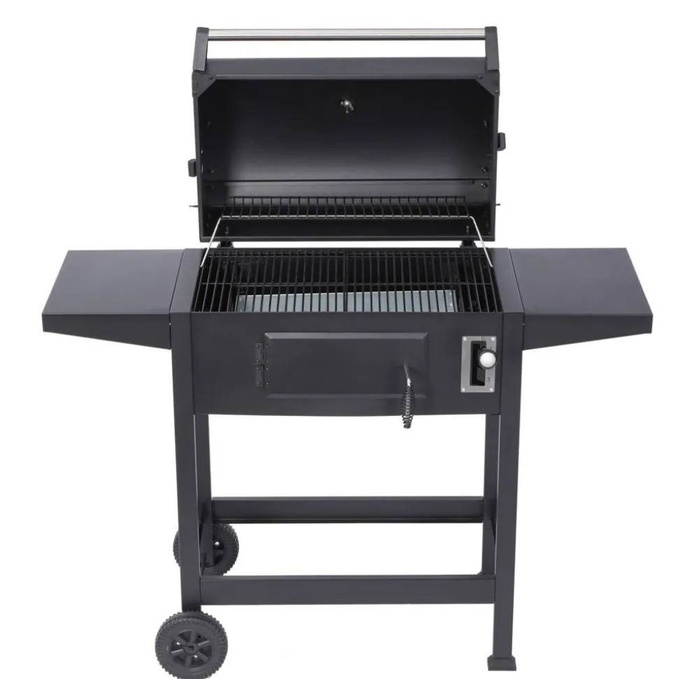 Holzkohlegrill 'Ottawa S' schwarz 119,5 x 103 x 46 cm