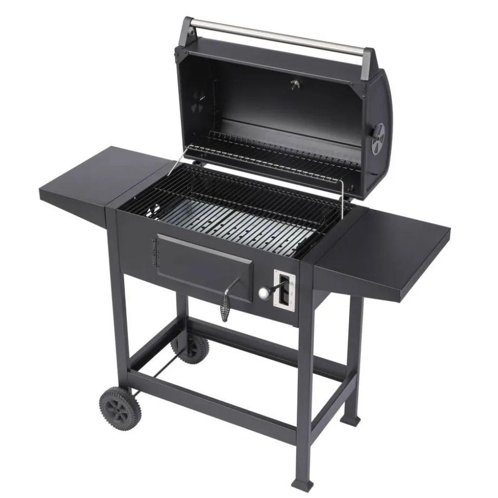 Holzkohlegrill 'Ottawa S' schwarz 119,5 x 103 x 46 cm