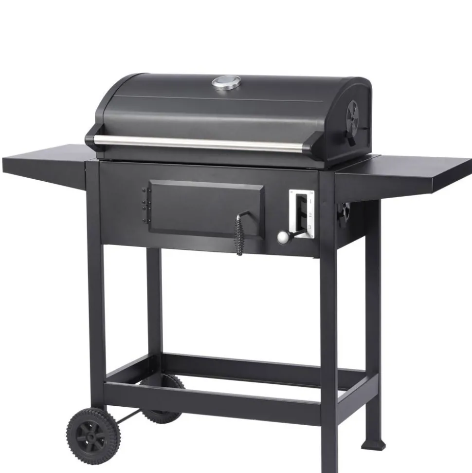 Holzkohlegrill 'Ottawa S' schwarz 119,5 x 103 x 46 cm