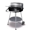 Holzkohlegrill schwarz, silbern Ø 48 x 53 cm