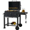 Holzkohlegrill 'Toronto Click 2019' schwarz 115 x 107 x 67 cm