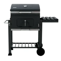 Holzkohlegrill 'Toronto Click 2019' schwarz 115 x 107 x 67 cm
