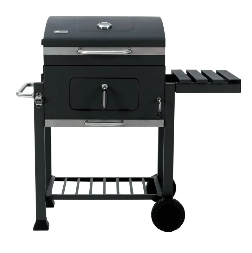 Holzkohlegrill 'Toronto Click 2019' schwarz 115 x 107 x 67 cm