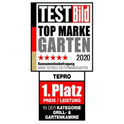 Holzkohlegrill 'Toronto Click 2019' schwarz 115 x 107 x 67 cm