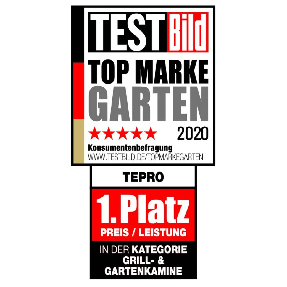 Holzkohlegrill 'Toronto Click 2019' schwarz 115 x 107 x 67 cm