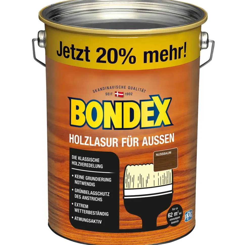 Holzlasur nussbaumfarben 4,8 l