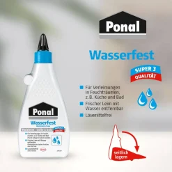 Holzleim 'Wasserfest' transparent trocknend 120 g