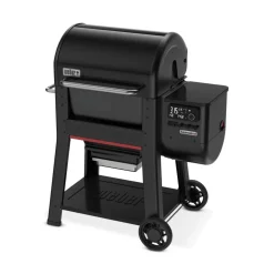 Holzpelletgrill 'Searwood' schwarz 57 x 84 x 100 cm