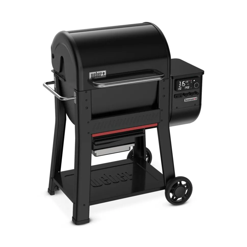 Holzpelletgrill 'Searwood' schwarz 57 x 84 x 100 cm