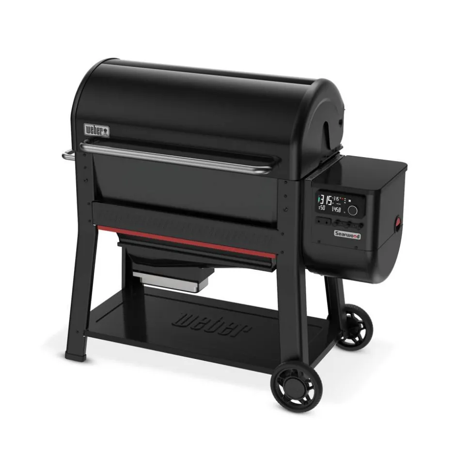 Holzpelletgrill 'Searwood XL' schwarz 57 x 76 x 130 cm