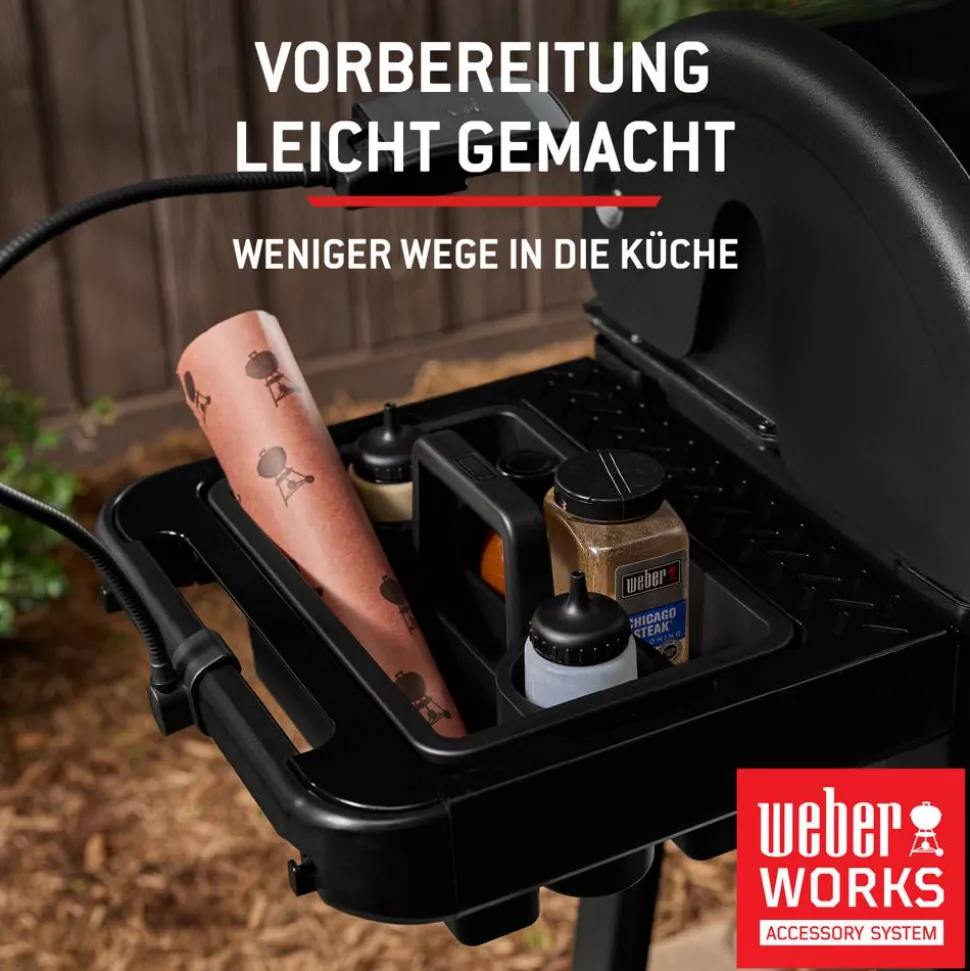 Holzpelletgrill 'Searwood XL' schwarz 57 x 76 x 130 cm