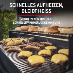 Holzpelletgrill 'Searwood XL' schwarz 57 x 76 x 130 cm