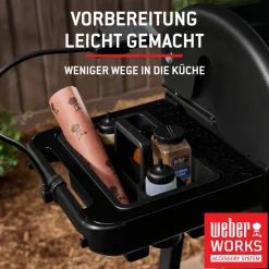 Holzpelletgrill 'Smoque' schwarz 95 x 69 x 52 cm
