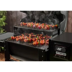 Holzpelletgrill 'Smoque XL' schwarz 126 x 69 x 52 cm