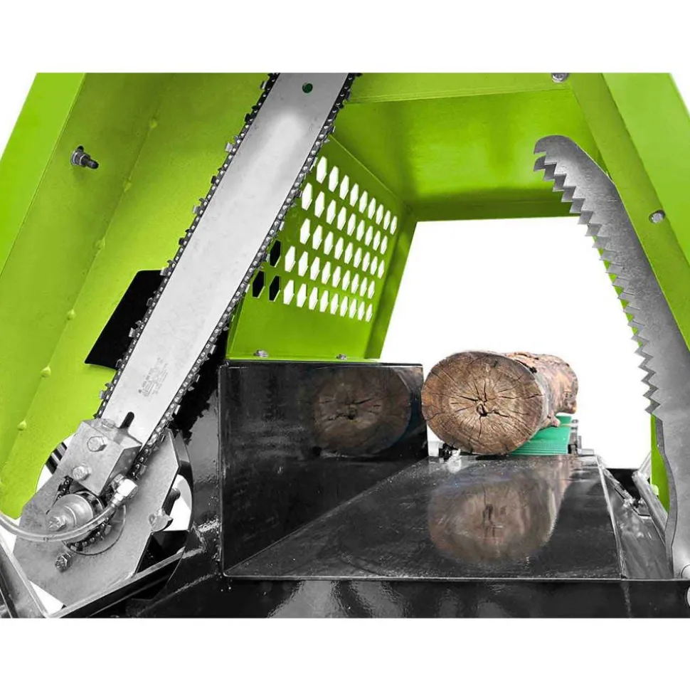Holz-Spaltautomat 'ZI-SPA380' 9000 W zum Ablängen und Spalten