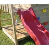 Holz-Spielturm 'Salamander' natur Rutsche, Kletterwand und 2 Schaukeln 290 x 340 x 270 cm