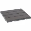 HPC-Klickfliese WPC anthrazit 30 cm x 30 cm x 23 mm 6 Stück
