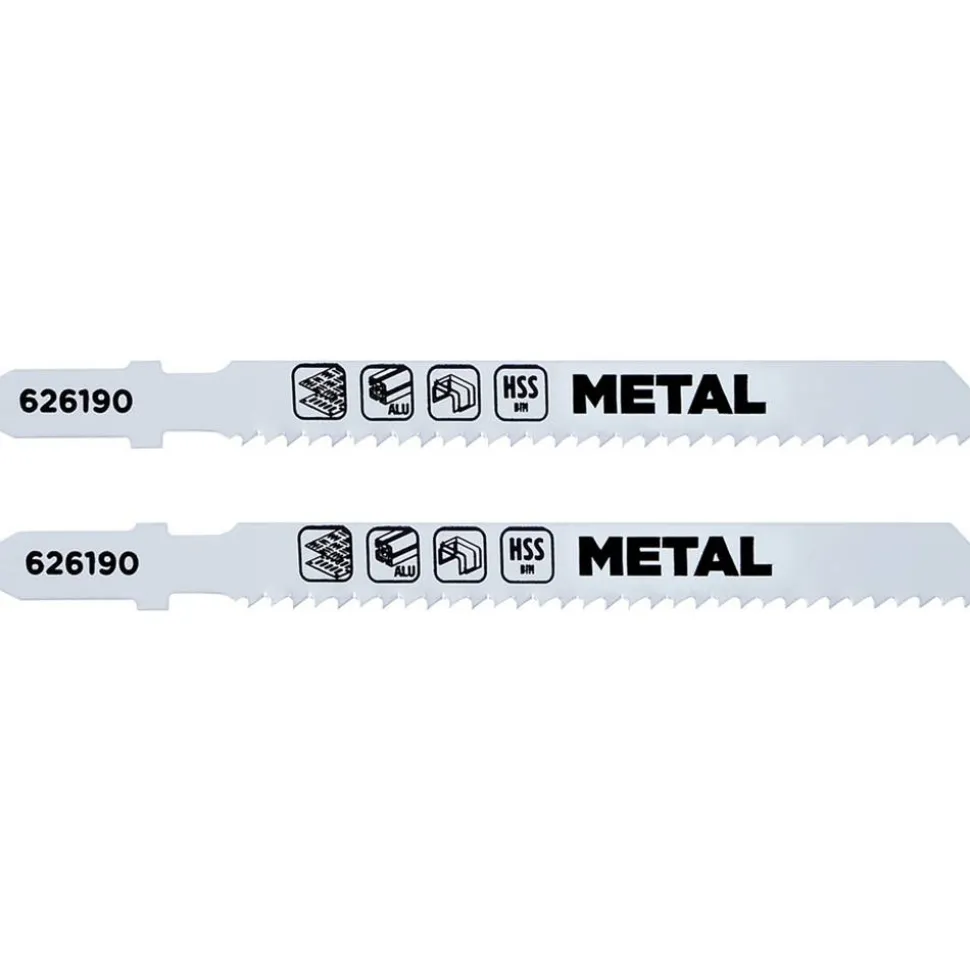 HSS-Bimetall-Stichsägeblatt-Set mit T-Schaft 91 mm 2-teilig