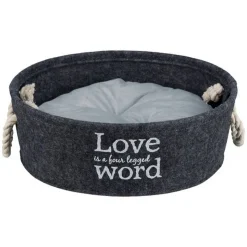 Hundebett 'Lian' Ø 37 x 14 cm grau