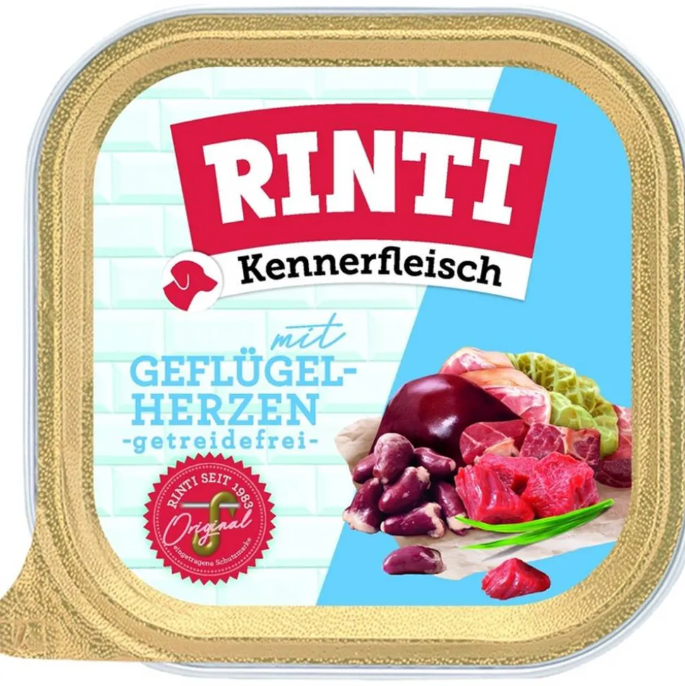 Hundefutter 'Kennerfleisch Plus' Geflügelherzen Dose 300 g