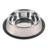 Hundenapf mit Gummiring, Edelstahl, 700 ml
