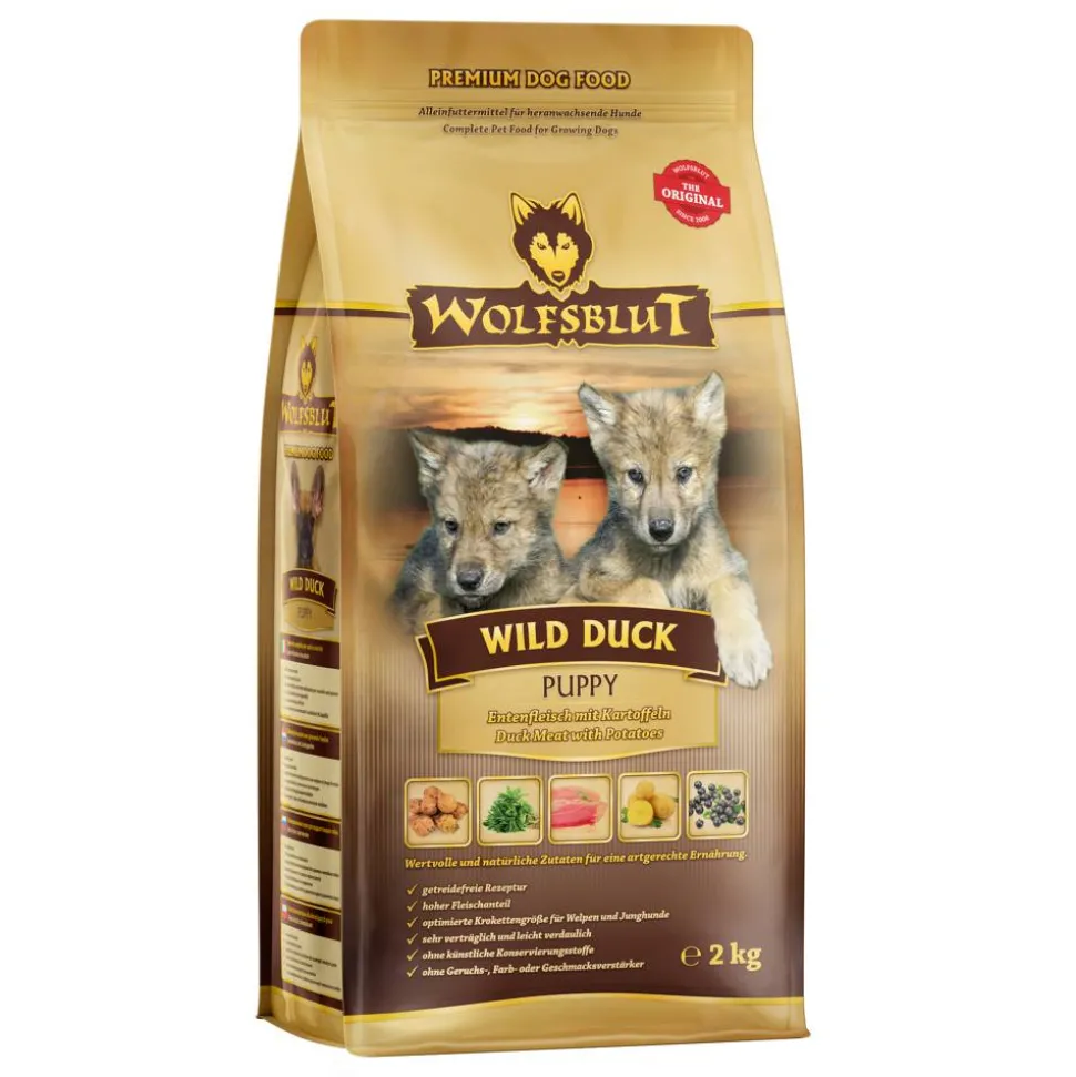 Hundetrockenfutter 'Wild Duck' Puppy Ente 2 kg