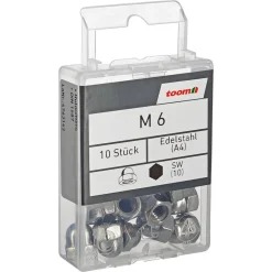 Hutmuttern M6 Edelstahl A4 10 Stück
