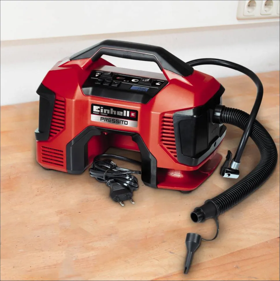 Hybrid-Kompressor 'Pressito' rot/schwarz 11 bar, 21 l/min