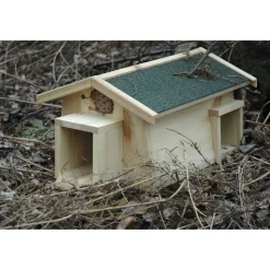 Igelfutterhaus Holz 47,5 x 34,5 x 26 cm