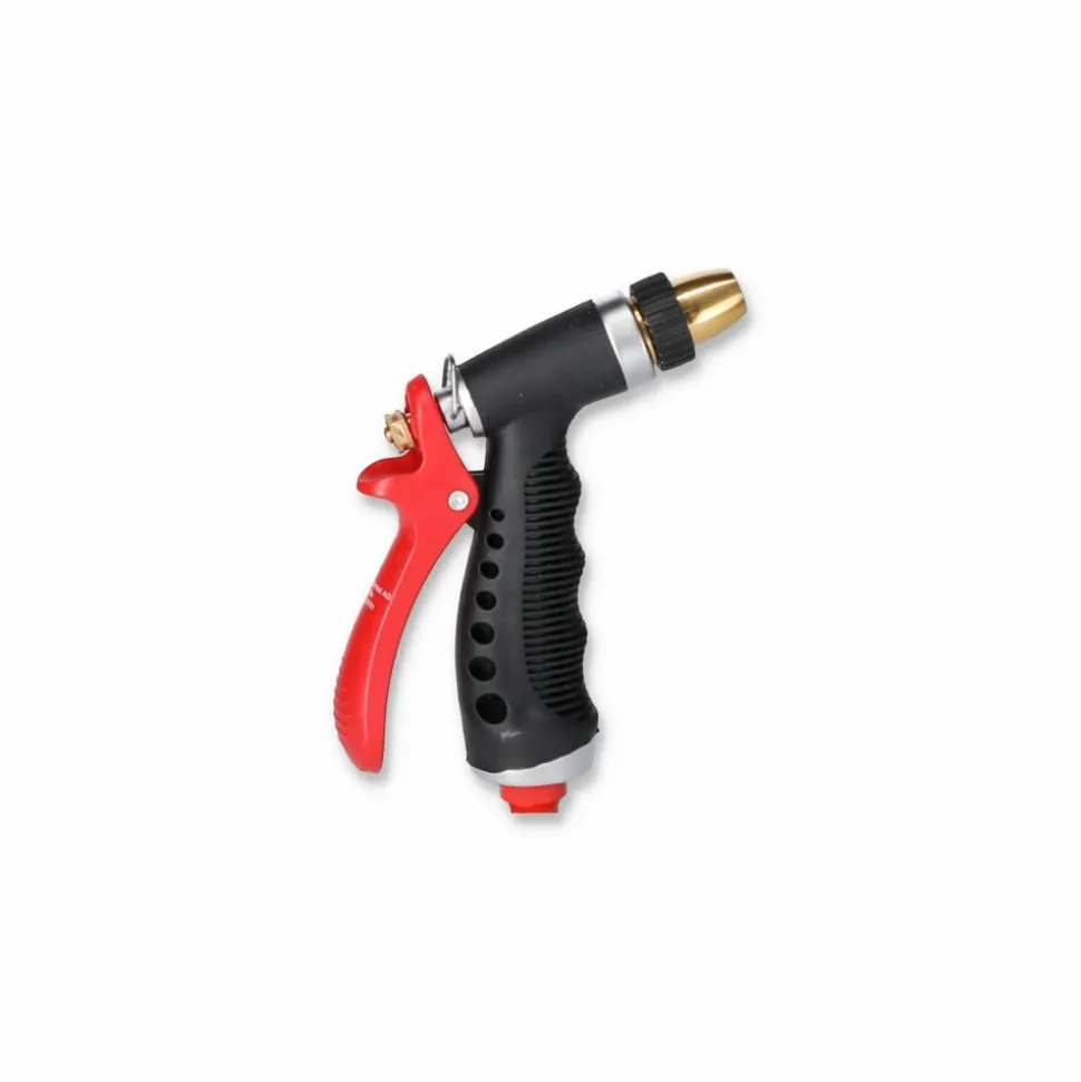 Impulsspritze mit 3 Strahlarten rot/schwarz 1/2"