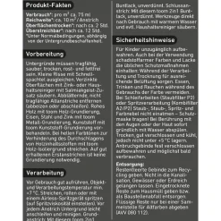 2in1 Buntlack 'Mondschein' lichtgrau seidenmatt 750 ml
