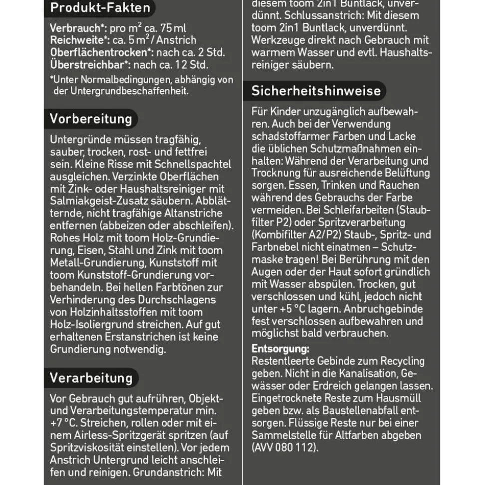 2in1 Buntlack 'Südseetraum' petrolfarben seidenmatt 375 ml