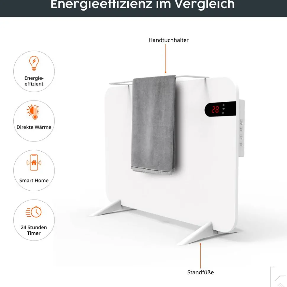 Infrarotheizung 'Smart Dual' weiß 450 W