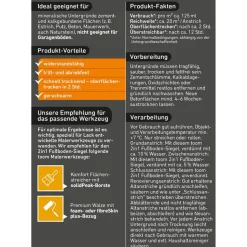 2in1 Fußbodenlack silbergrau 2,5 l