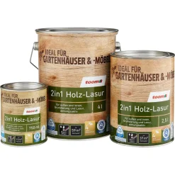 2in1 Holzlasur eichefarben 750 ml
