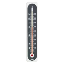 Innen- oder Außenthermometer Kunststoff grau, weiß 4 x 0,7 x 20 cm